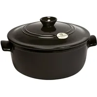 Emile Henry Schmortopf 28 cm schwarz