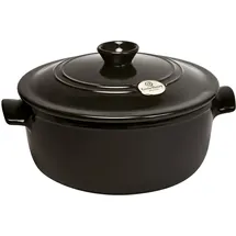 Emile Henry Schmortopf 28 cm schwarz