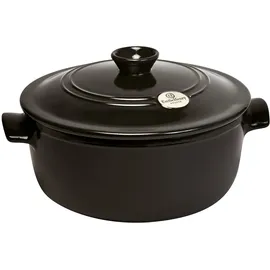 Emile Henry Schmortopf 28 cm schwarz