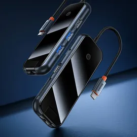 Baseus HUB USB-C na 4xUSB 3.0 dunkelgrau
