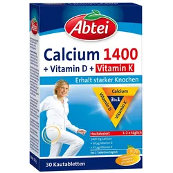 Abtei Calcium 1400 plus Vitamin D und K 30 St