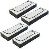 Wenko Unterbettkommode Mod. Deep Black 105 x 15 x 45 cm 4-tlg. schwarz