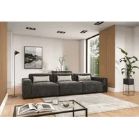 Fun Möbel Bigsofa Designersofa Sofa ROMY 4-Sitzer in Stoff Enjoy Me, Grafit