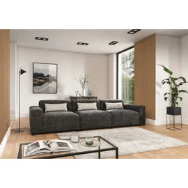 Fun Möbel Bigsofa Designersofa Sofa ROMY 4-Sitzer in Stoff Enjoy Me, Grafit