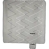 Relaxdays Picknickdecke isoliert grau/weiß 200,0 x 200,0 cm