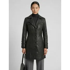 Ricano Lucy, Damen, Ledermantel (Slim Fit) – echtes Lamm Leder – Einreiher schwarz, M, - M