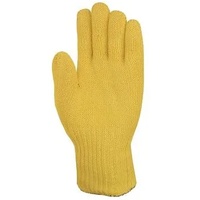 uvex Hitzeschutzhandschuh, Schnittschutzhandschuh mit Strickbund k-basic extra Kevlar®  10 - 6017904 - gelb