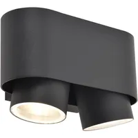 Lutec Außenwandleuchte Cypres Anthrazit 10,7 cm x 17,3 cm