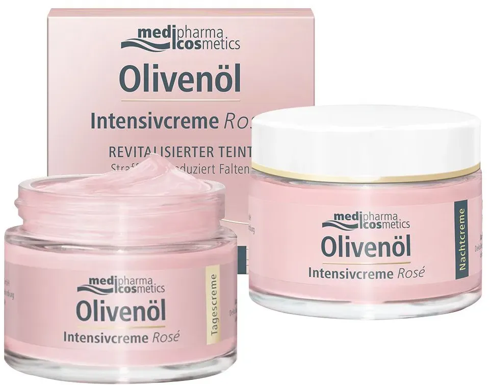 medipharma cosmetics Olivenöl Intensivcreme Rosé Tages- & Nachtset Set 1 St Unisex 1 St Set