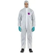 Ansell WH15S-00138-03 AlphaTec® 1500 - Modell 138 Chemikalienschutz, Weiß, M Kleider-Größe: M Weiß