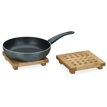 Relaxdays Untersetzer braun 20,0 x 20,0 cm 2-tlg.