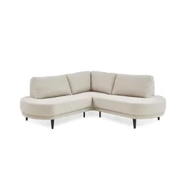 Atlantic Home Collection Ecksofa Ronny, L-Form«, mit Wellenunterfederung, organische Formsprache, organisches Sofa