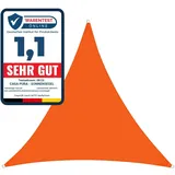 casa pura Wasserabweisendes Sonnensegel dreieckig 360 x 360 x 510 cm Orange