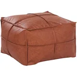 Beliani Pouf Braun 60 x 45 cm BORI
