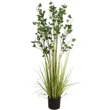 Europalms Immergrünstrauch mit Gras, Kunstpflanze, 152 cm