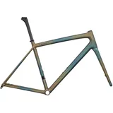 Specialized S-works Aethos 2025 Straßenrahmen - Satin Deep Lake Metallic / Green Pearl / Burnt Gold Metallic Fades / Dark Navy - 56