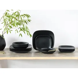 CreaTable Magic Black Square Tafelservice 12-tlg. schwarz