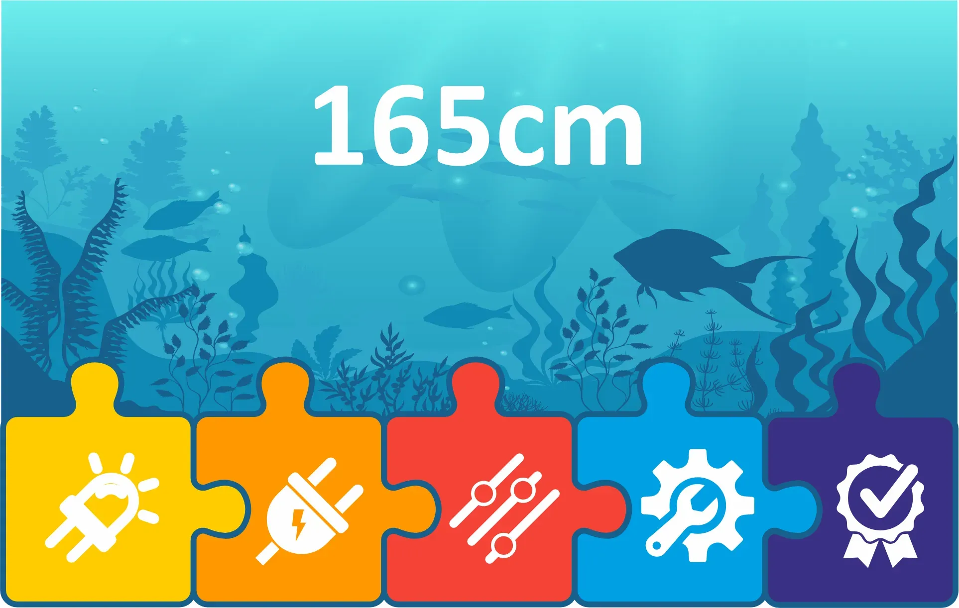 spotBEAM LED Klemmeuchte 165cm für Aquarien Beleuchtung | Komplett-Set
