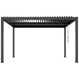 Ximax Pergola Shade freistehend 3x4 m ohne Farbbeleuchtung Dunkelgrau Manuell