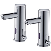 2pcs Sensor Wasserhahn Bad Waschtischarmatur mit Infrarot, automatische Waschbeckenarmatur Badarmatur für Handwaschbecken
