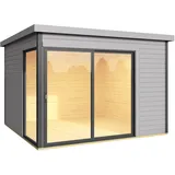 Weka Domeo 1 3,2 x 3,2 x 2,4 m lichtgrau