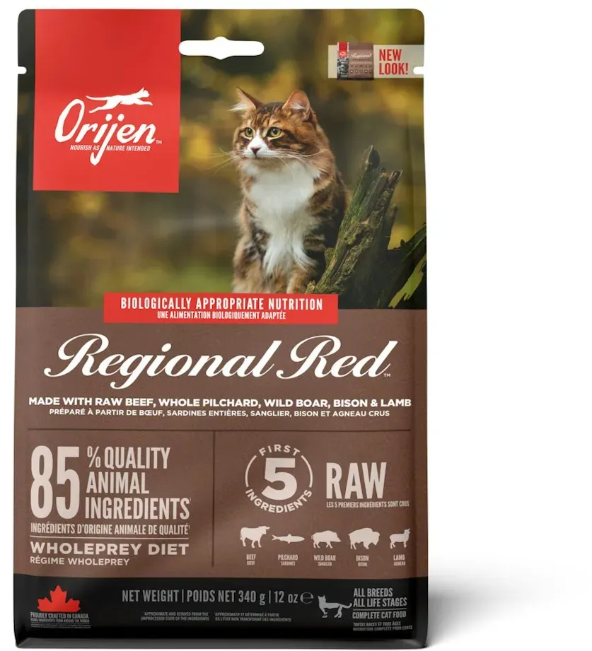 Orijen Regional Red Katzentrockenfutter 340 Gramm