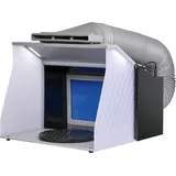 Vevor Airbrush Spritzkabinen Bausatz 405 x 330 x 355 m, Tragabre Airbrush-Absauganlage, Airbrush Spritzkabine Absauganlage 5,2 m3/min mit Doppelte Lüfter für Airbrush Modellbau, Lackierarbeiten usw.