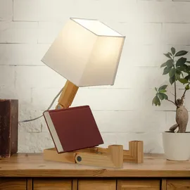 Relaxdays Tischlampe Roboter Weiß