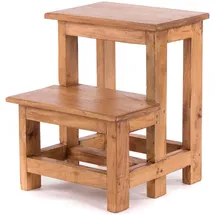 DESIGN DELIGHTS Pflanzenhocker Step 47 x 37 cm Braun