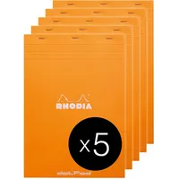Rhodia 5x dotPad Rhodia A4 80 Blätter Dot-Lineatur 80g,