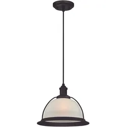 Westinghouse Pendelleuchte Retro Bronze und Milchglas mit 1 Lampe