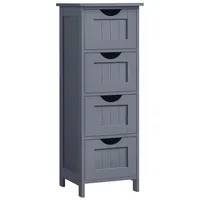 VASAGLE Badezimmerschrank 30 x 82 cm Grau