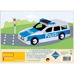 PEBARO Kleiner Bastler Laubsägevorlage Polizei