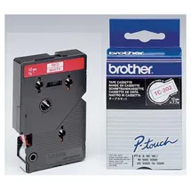 Brother TC-202 12mm weiß auf rot