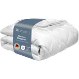 XDream Winterbettdecke | 135 x 200 cm | XDREAM Pure | warme Duo-Steppdecke | Weiß