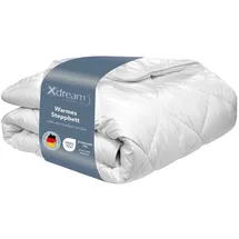 XDream Winterbettdecke | 135 x 200 cm | XDREAM Pure | warme Duo-Steppdecke | Weiß