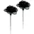 I.GE.A. Kunstblume I.GE.A. "Amaryllis 2er Set", schwarz, B:16cm H:60cm L:12cm, Polyester, Kunstpflanzen, 60cm Blumen Zweig Dekozweig Weihnachtsdeko Weihnachtsblume Deko