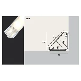Paulmann Delta Profil mit Diffusor LED-Profil 100 cm
