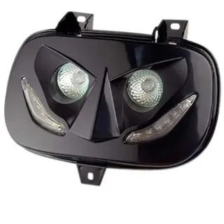 Lichtmaske Doppeloptik R8 schwarz MBK Booster / Yamaha BW's bis 2004
