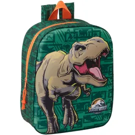 Safta JURASSIC WORLD 3D Kindergartenrucksack, anpassbar an den Wagen, einfache Reinigung, ideal für Kinder verschiedener Altersgruppen, bequem und vielseitig, Qualität und Widerstandsfähigkeit, 22 x