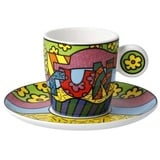 Goebel Espressotasse zum Sammeln Fun von Romero Britto aus Fine Bone China, 0,1L, 66-452-86-1