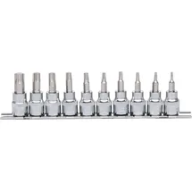 KS Tools 3/8" CHROMEplus Bit-Stecknuss-Satz Torx, 10-tlg T10-T55