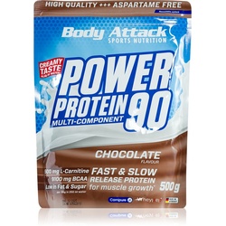 Body Attack Power-Protein Molkenprotein mit Vitaminen Geschmack Chocolate Cream 500 g