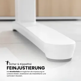 B.M. Schreibtisch Eiche Nachbildung / Weiß