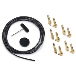 RockBoard Selfmade Patchkabel-Set Gold (3m Kabel - 10 Klinkenstecker) - Patchkabel