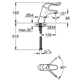Grohe Euroeco Special Einhandmischer DN 15 (32790000)