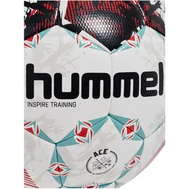 hummel hmlINSPIRE Fußball Trainingsball 3903 - red/white/teal 4