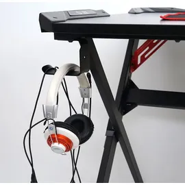 MCW Schreibtisch MCW-F11, Computertisch Jugend-Schreibtisch, Gaming 120x75cm MVG schwarz