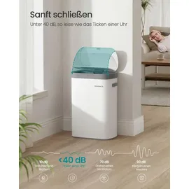Songmics Mülleimer 50 l Weiß
