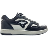 KANGAROOS Unisex K-Slam Point Sneaker, Jet Black/White, 40 EU
